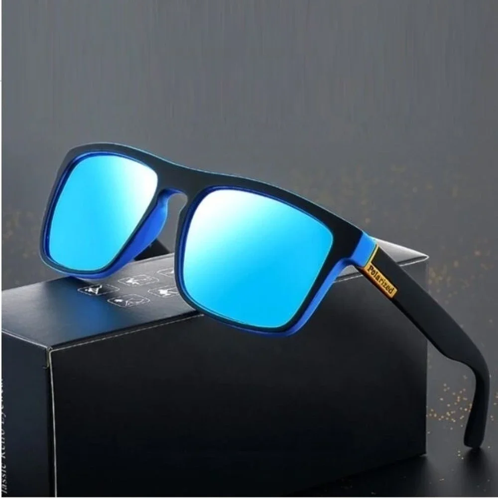Polarized Sunglasses Men‎ Driving Fishing Blue Mirror Lens Outdoor Sport Gafas